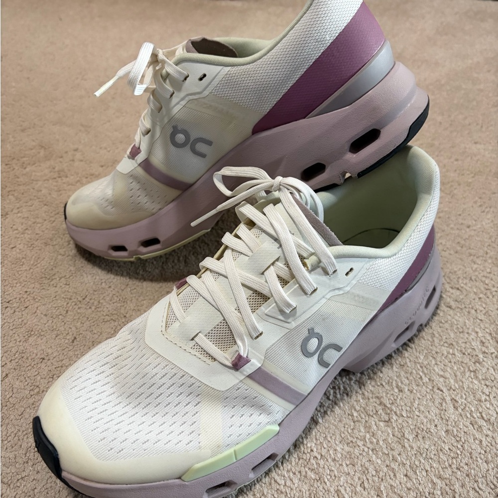 On Running Women's Cloudpulse Sneakers in White & Mauve